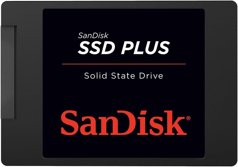 SANDISK SSD Plus 500GB Dahili Katı Hal Sürücüsü - SATA III 6 Gb/s, 2,5"/7 mm, 545 MB/sn/505 MB/s'ye kadar Okuma/Yazma Hızları - SDSSDA-500G-G28