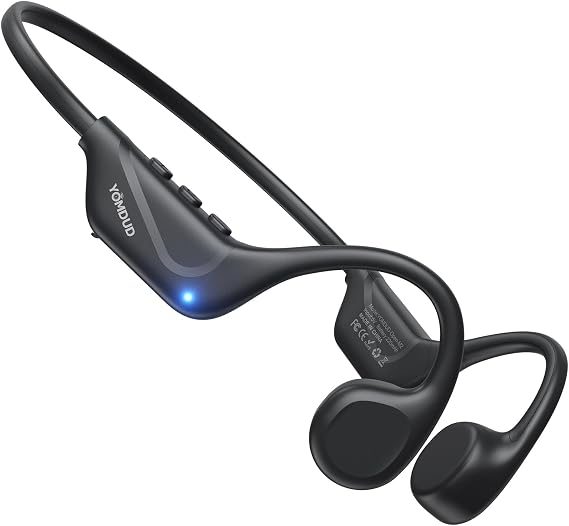 Bone Conduction Headphones, Open Ear Wireless Headphones with Mic | Bluetooth 5.4, 10H Playtime, IPX5 Waterproof, Lightweight Sports Headphones for Running, Workouts and Outdoor Use