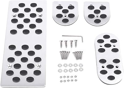 GZYF Foot Rest Pedals Covers Aluminum Pedal Covers for Mazda 2 3 6 MX-3 MX-5 MX-6 RX-7 RX-8 With Manual Transmission Models
