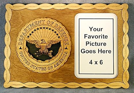 Custom Laser Accents Department of Defense Picture Frame