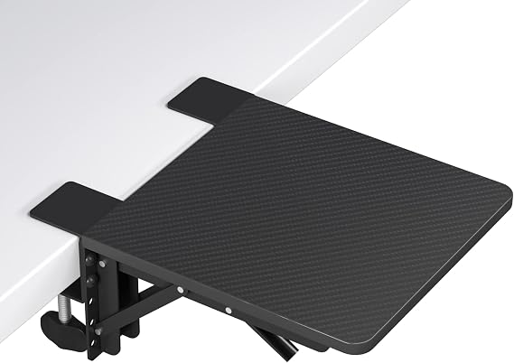BONTEC Ergonomic Desk Extender Tray, 9.5"x9.1" Wrist Rest Shelf
