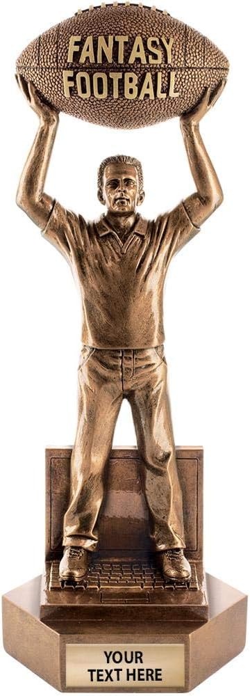 Crown Awards 11" Fantasy Football Laptop Man Trophy, Great Fantasy Football Prize Idea
