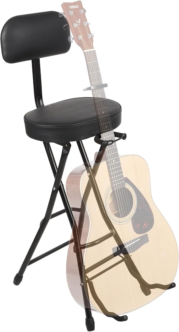 Guitar Stool with Padded Cushion, Foldable Guitar Seat