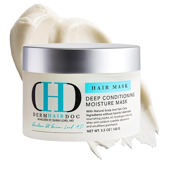 Deep Conditioning Hair Mask, Hydrating Detangler for Dry, Curly, Frizzy, Color Treated and Damaged Hair, Moisture Repair Treatment, 5.5 oz