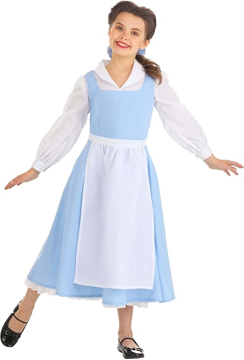 Kids Beauty and the Beast Belle Blue Dress Costume