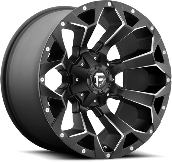 Fuel Assault black Wheel with Painted Finish (22 x 10. inches /5 x 4 inches,18 mm Offset)