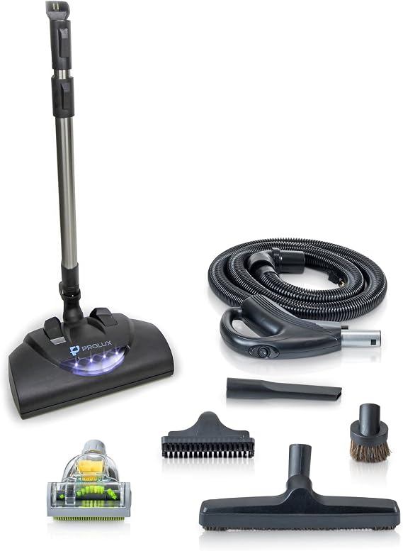 Prolux 2.0 Commercial Bagless Backpack Electric Power Head Kit, Electrical Hose with Switch, Durable Brush Roll, Bright Headlight, 32 mm Tool Kit