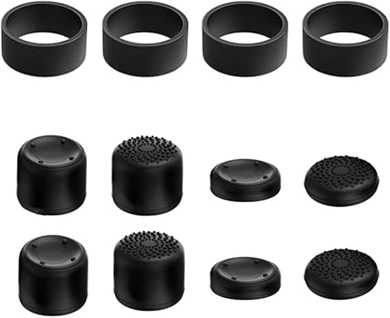 Thumb Grips Caps Compatible with Steam Controller 2/Legion Go 2/Rog Ally X Box-Black