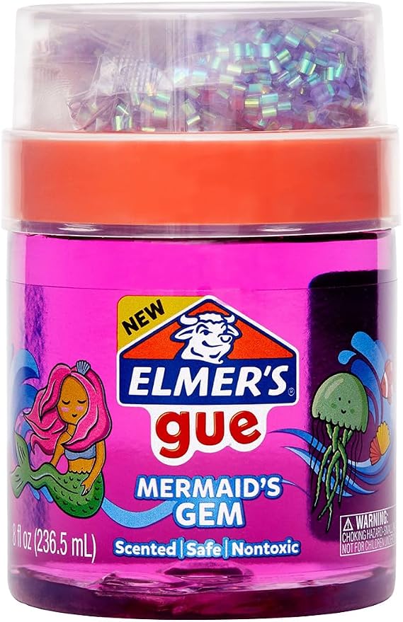 Elmer's 2164726 Mixing Goo Mermaid Gem Slime 8.1 fl oz 236 ml Premade Slime