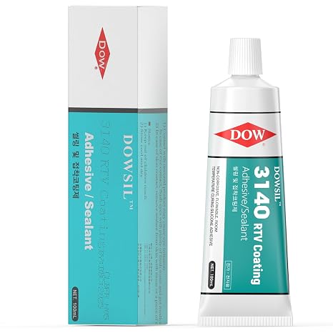 3140 RTV 1.8 oz Tube Silicone Sealant/Adhesive High Temperature Resistant, Waterproof, Insulating for Repair of Household Appliance Seals, Electronics, Automotive, Industrial Sealing.