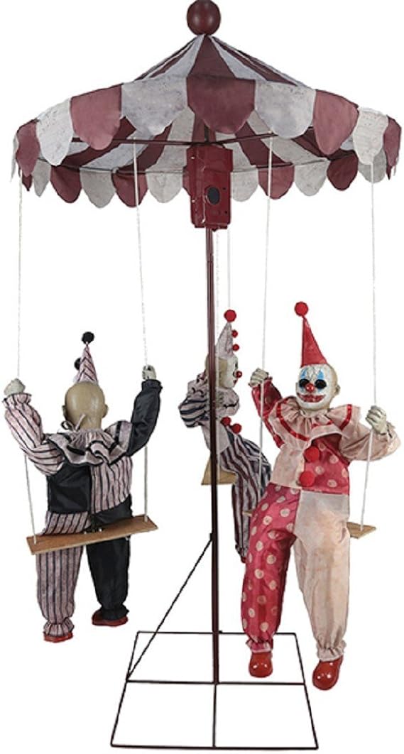 MARIO CHIODO Seasonal Visions Animated Clown Go-Round Prop