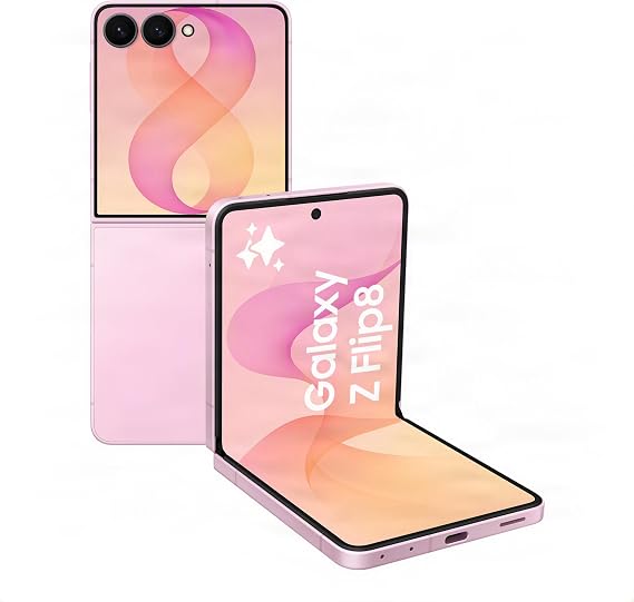 Samsung Galaxy Z Flip8 AI Smartphone, 512 GB Storage, Pink