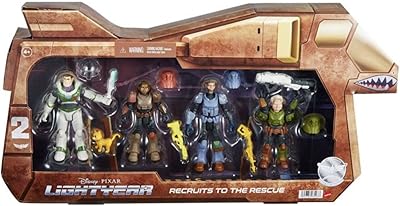Disney Lightyear Recruits to The Rescue 5 Figure Pack - Buzz Lightyear Sox Izzy Hawthorne Mo Morrison Darby Steel