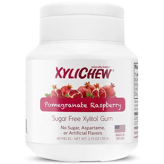 Xylichew Xylitol Gum - Sugar Free Chewing Gum - 60 Count