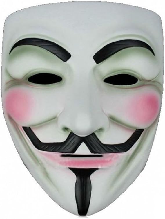 Anonymous V For Vendetta Guy Fawkes Fancy Dress Halloween Mask Costume