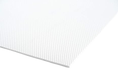 SeaDek 5mm Foam | Embossed Anti- Fatigue Helm Station Pad | Non Slip Boat Standing Mat | 3M Adhesive Backing (White, Large)