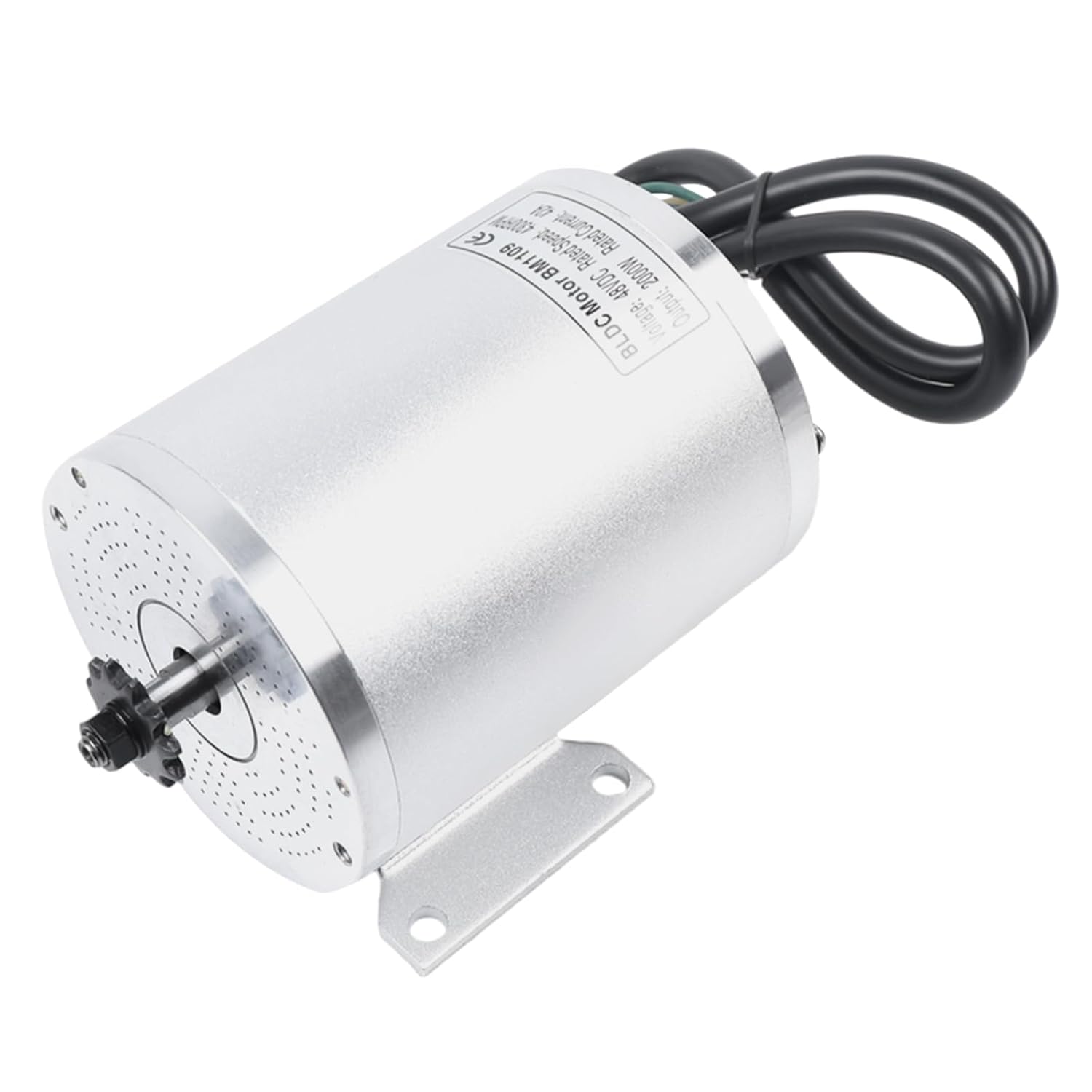 48V 2000W DC Motor with Brushless Controller DC Electric Motor High Power Brushless Motor Controller for Electric Vehicle Brushless 50A Scooter Motor Go Kart Electric Motor Kit, LCD