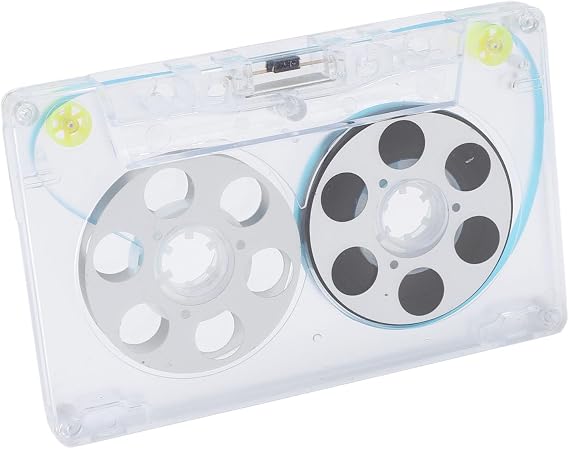 Blank Cassette Tapes, Audio Cassette Tape, Reel to Reel 46 Minute Blank Cassettes Tapes with Aluminum Alloy Reels for All Kinds of Music Recording (Silver)
