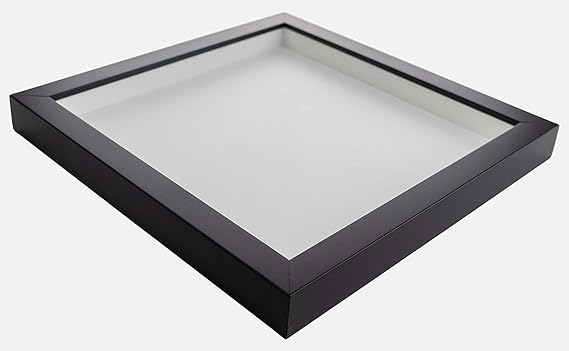 16x20 Shadow Box Frame Black | 2 Inches Deep Shadowbox with 1 3/4 Inch Usable Depth | UV Resistant Acrylic Front, Acid Free Backing, and Hanging Hardware | Whittaker Picture Frame Style