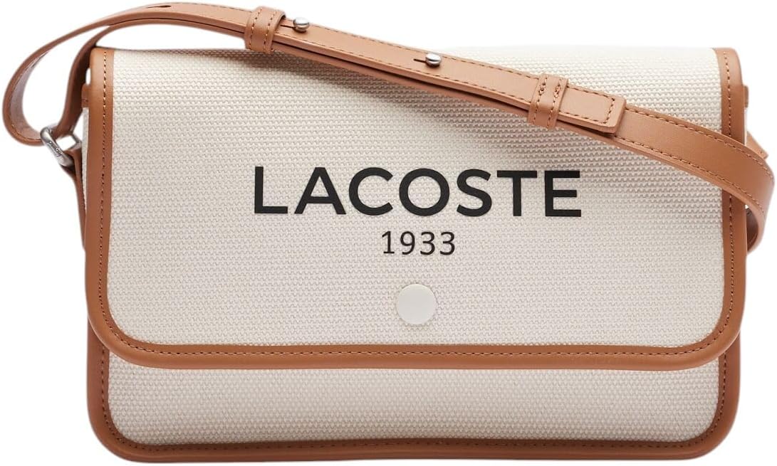 Lacoste womens Flap Crossover Crossbody Bag