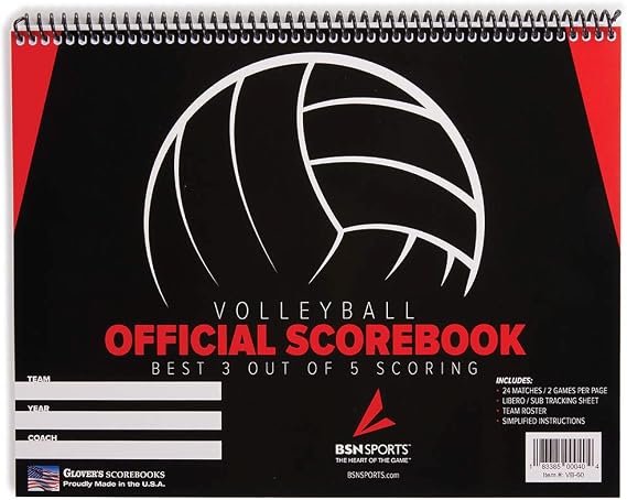 Score Right Volleyball Scorebook