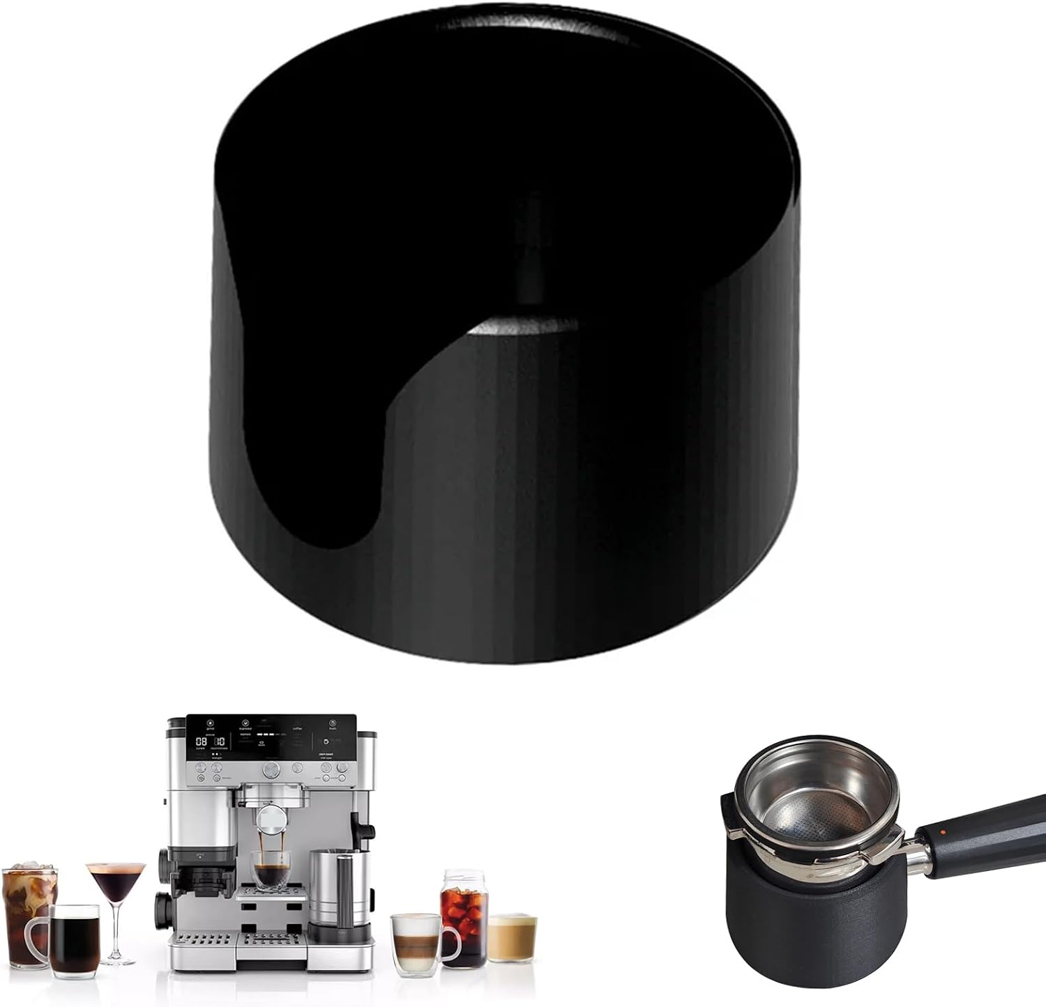 Espresso Coffee Tamper Base for Ninja ES601 Compatible Handheld Portafilter Holder, Non-slip Base Accessories for Ninja Luxe Cafe Machine