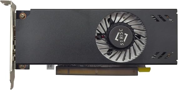 51RISC Radeon RX 550 LP Graphics Card, Low Profile 4GB GDDR5 Small Form Factor Video Card for Gaming 4K Display Desktop/Mini PC SFF Video Card (RX 550 4GB Low Profile)