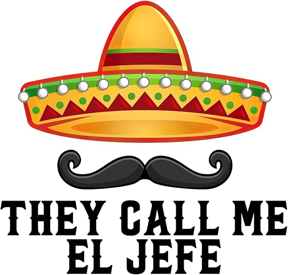 (3pcs) They Call Me El Jefe Sticker for Kids, Water Bottle Stickers Waterproof Vinyl Phone Decal, Skateboard Stickers, Book Sticker(3in)