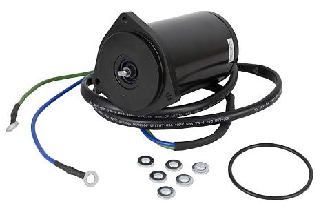 RAREELECTRICAL Tilt Trim Motor Fits Yamaha 40Hp 50Hp 2-Stroke Outboard | 40EJR 40ELR 40ESR 40TLR 50EJR 50TLR 1995-2001 12V 2-Wire 3-Bolt Replaces 62X-43880-09 62X4388001 18-6789 6266 PT611NM