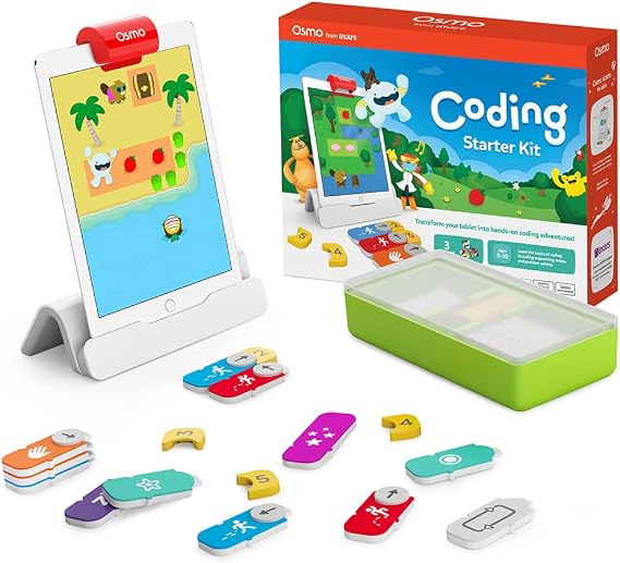 Osmo Coding Starter Kit for iPad, Osmo Coding Starter Kit Japanese Language Support, Authentic Edition, For Ages 5 to 10, Learning with iPad, Educational Toy Programming Game