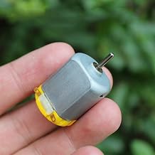GTPBAO Power Science Mini 130 Carbon Brush DC Motor, High Speed Electric Motor, 2mm Shaft DIY RC Toy Car Boat, 3V 5V 6V 19000RPM, Engine Projects