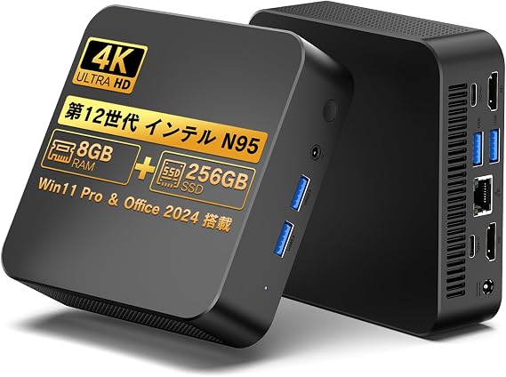 Mini PC, 14th Generation 6500Y with Office 2024, Win11 Pro, 8GB + 256GB SSD, 2 Screen Output, High Performance, Small PC, HDMI Up to 4K, High Speed Wi-Fi 5, RJ45 Wired LAN, BT5.0, Ultra