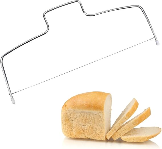 Cake Cutter,Stainless Steel 8 Gear Adjustable Wire Cake Cutter Cake Slicer Cake Leveler Cake Cutting Wire for Kitchen Accessories Baking Tools (One Wire)