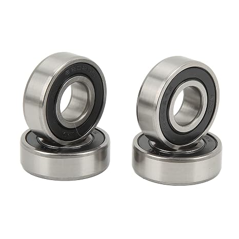 4PCs Wheel Bearing 6202RS Chrome Steel Replacement for Coleman Powersports CT200U CT200UEX Trail 200 Mini Bike Front and Rear Wheel Bearings Heavy Duty Durable Low Noise