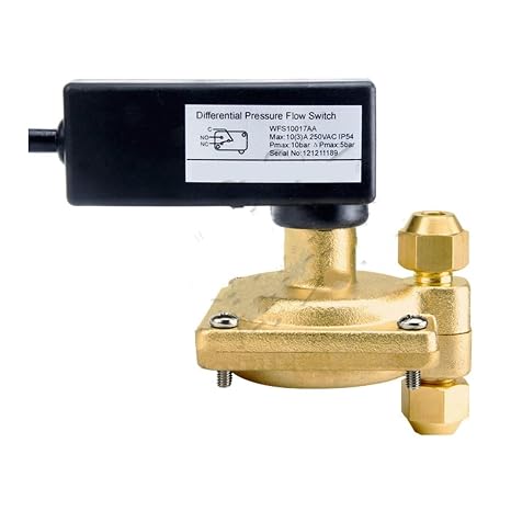 Differential Pressure Flow Switch with Fixed Pressure Set Pointwater Water Liquid Flow Switch Pressure Control Flow Switch