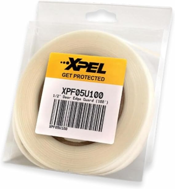XPEL Door Edge Guard Protection Film Roll, 1/2" x 100' - Car or Truck Doors, Protective Barrier Against Minor Scratches, Paint Chips, Door Edge Impact, and Dings - Prevents Damage and Possible Rust