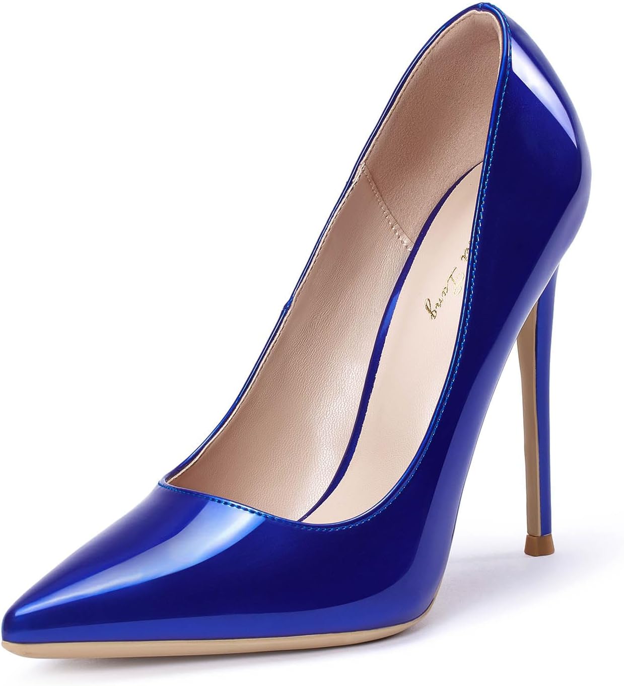 GENSHUO Womens 4.7 Inch Pumps Pointy Toe Stiletto Sexy High Heels Work Party Wedding Shoes
