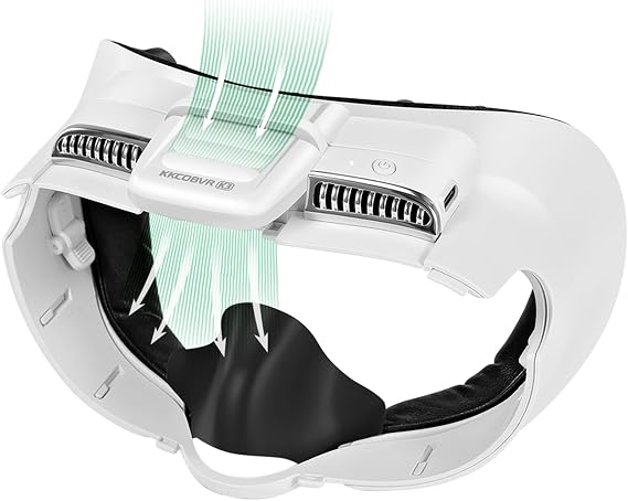 KKCOBVR K3 Facial Interface Fan Compatible with Quest3 | Relieve Lens Fogging