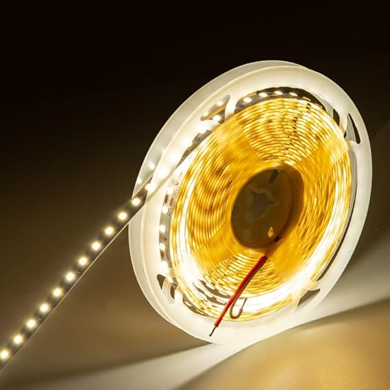 LED Light Strip self-Adhesive 12V24 high-Brightness Low-Voltage Linear Patch Flexible 120 Light 8mm2835 Soft Light Strip Wholesale (12V 3000K, 32.8ft)