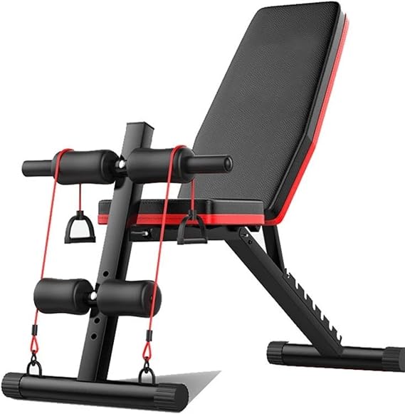 Adjustable Weight Bench Foldable Heavy Duty 600lb Capacity Incline Decline Flat Bench for Home Gym Full Body Strength Training
