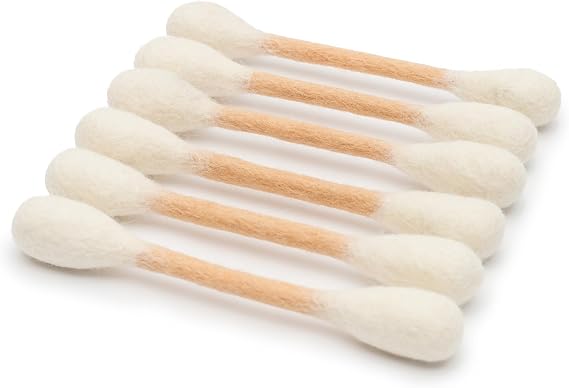 Glaciart One Swabs Cat Toys with Catnip - 6 Pk | Durable for Chew, Cute Cat Toys Interactive Kitty for Boredom, Exercise, Play | Filled w/Organic Catnip for Anxiety & as Digestive Aid | Gift Idea