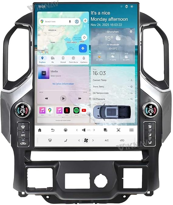 15.6 Inch Touch Screen Android Car Radio for GMC Sierra Chevrolet Silverado 2019 2020 2021 2022 2023 Head Unit Wirless Carplay GPS Navigation Screen Upgrade Multimedia Player Android Auto