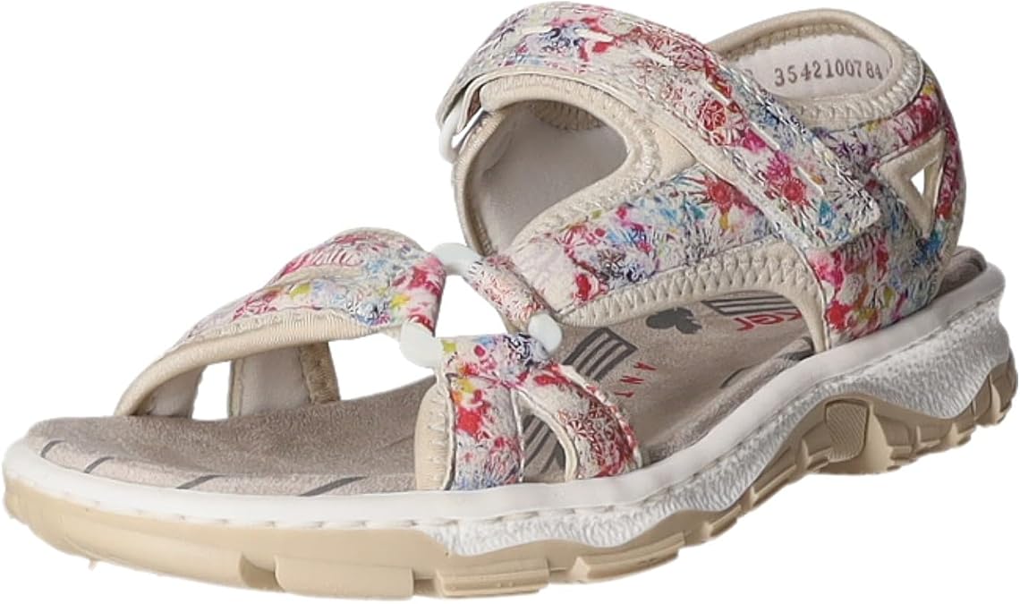 Rieker Women's Gladiator Wedge Heels Sandals