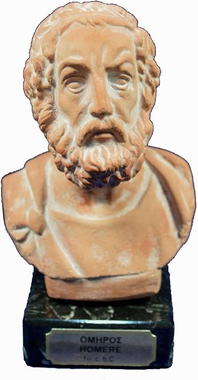 Estia Creations Homer Sculpture Bust Ancient Greek Poet Artifact