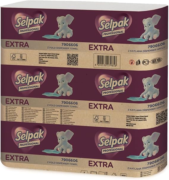 Selpak Professional Extra Z Katlı Dispenser Havlu,12 X 200 Yaprak