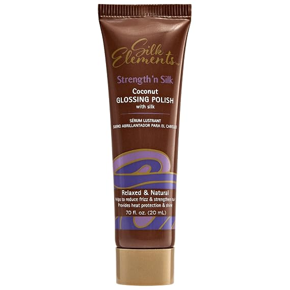 Silk Elements Strength 'n Silk Coconut Glossing Polish Travel Size .7 OZ