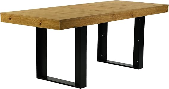 Extendable Dining Table 160-200cm,Large Extending Table 4-8 Seater