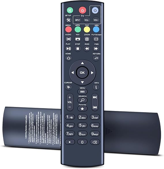 Universa Replacement Remote Control for Box S1, S2, S3, S4, S5, S6, Octastream Q1, Elite II, MAX IV, Elite Max, and MagaBox