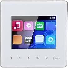 fosa Wall Amplifier Ceiling Speaker, Wall Mount Music Amplifier with 2.8 Inch Touch Screen Digital FM Radio Timer, for MP3 WAV MPEG Playback