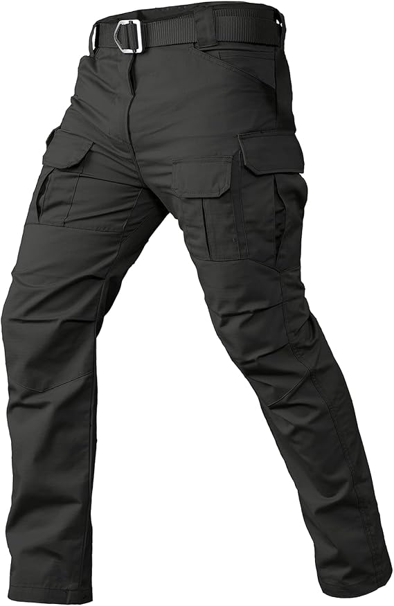 CARWORNIC Gear Men's Tactical Cargo Pants Waterpoof Lightweight Rip Stop EDC Military Combat Trousers